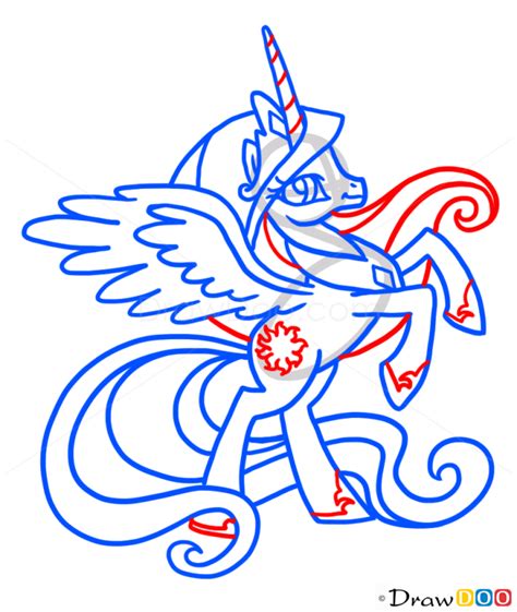 How To Draw Celestia My Little Pony