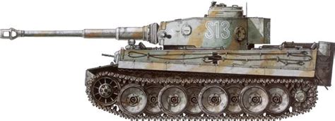 Tiger He Camouflage Patterns Eastern Front 1943 2ss Pzgrendiv