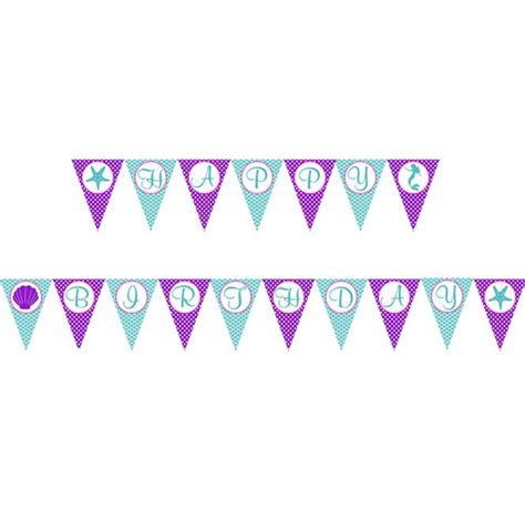 Free Free 161 Mermaid Birthday Banner Svg SVG PNG EPS DXF File