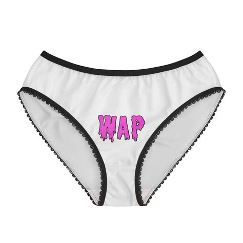 Wap Wet Ass Pssy Underwear Panties Briefs Funny Rap Megan Etsy