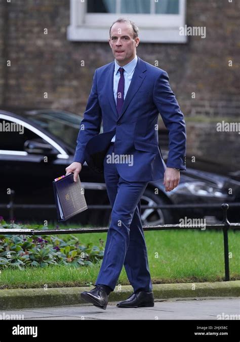 Justice Minister And Deputy Prime Minister Dominic Raab Arriving In