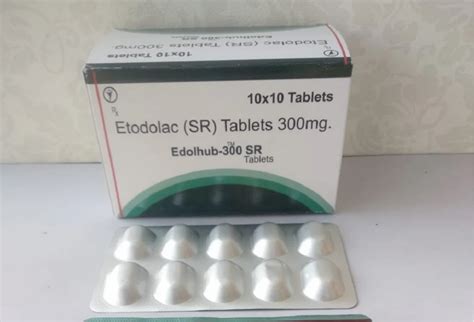 Etodolac Sr Tablet 300mg Edolhub 300 Tablet At Rs 2150box
