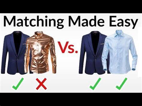 No matter what color you shirt, belt or tie is, it'll look like poo if you. 5 Easy Outfit Matching Rules | How To Match Colors ...