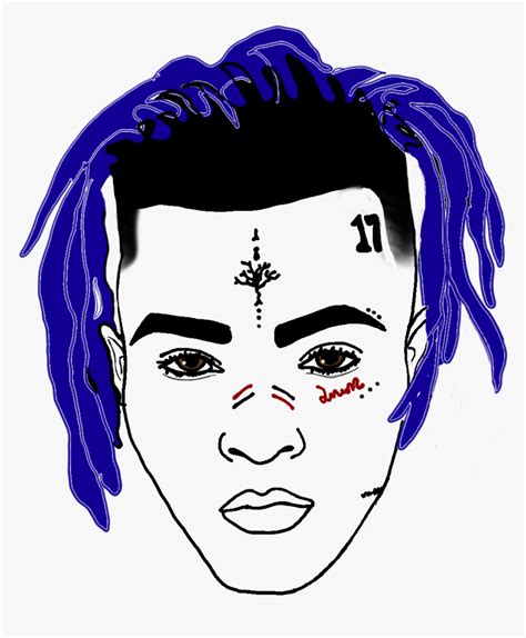 Multiple sizes available for all screen sizes. Xxxtentacion Face Cartoon, HD Png Download - kindpng