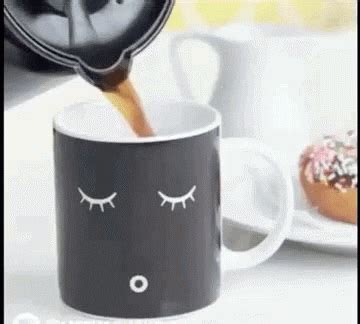 The smiling sun looks at you from a cup. Morning Coffee GIFs - Find & Share on GIPHY