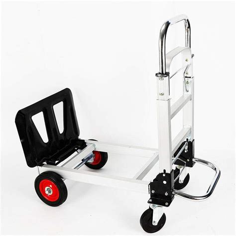 Folding Hand Truck And Dolly 2 In1 Portable Aluminum Hand Truck