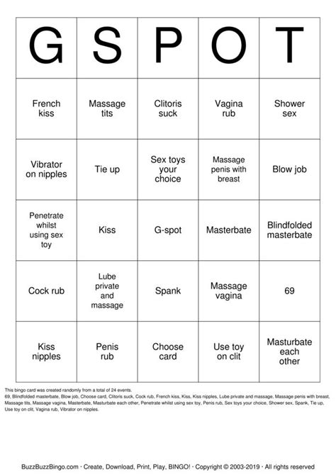 Sex Toy Bingo Bingo Cards To Download Print And Customize