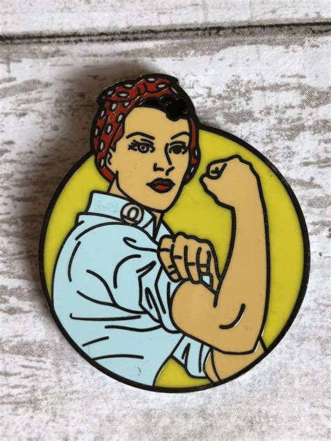 Enamel Pin Feminism Feminist Pin Rosie The Riveter Feminist