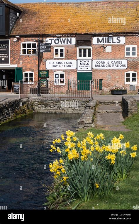 England Hampshire Andover Town Mills And River Anton Stock Photo Alamy