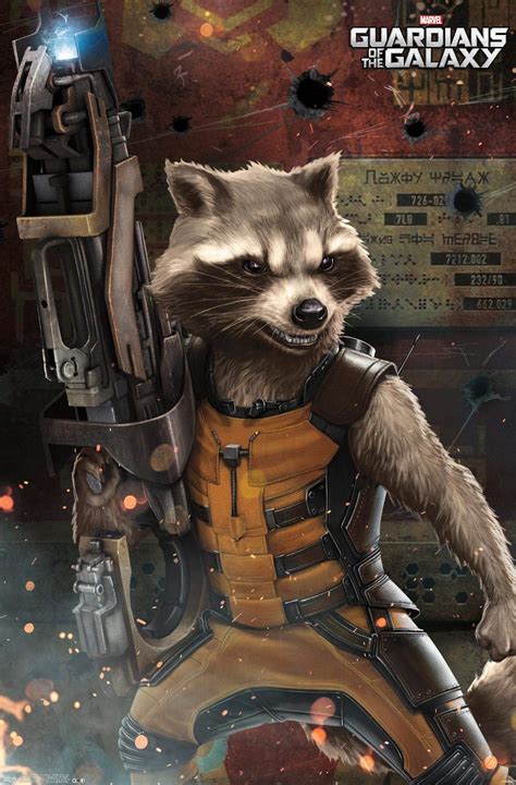 Rocket Raccoon Guardians Of The Galaxy