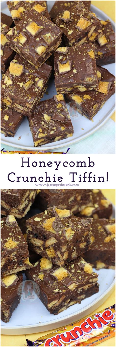 honeycomb crunchie tiffin a no bake chocolatey honeycomb crunchie