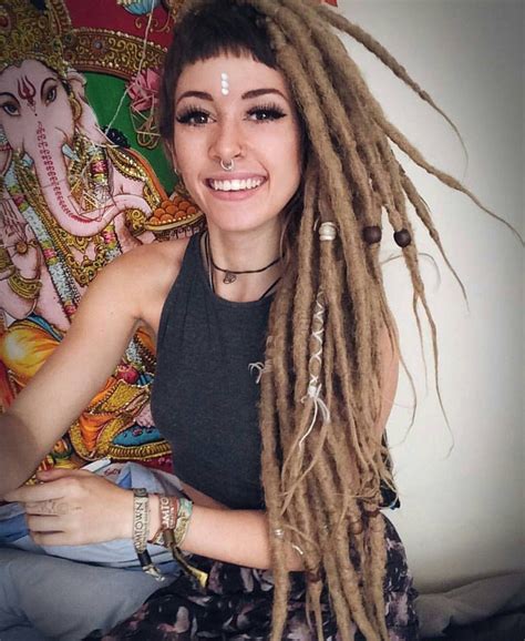 Dreadlock Extensions Single Color Dreadlock Hairstyles Messy Hairstyles Dreads Styles Curly