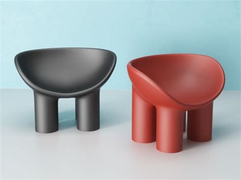Distinctive and reassuringly chunky, this polyethylene monobloc armchair created through rotational molding is suitable for both outdoor and. Roly-Poly Chair 3d model | Driade, Italy
