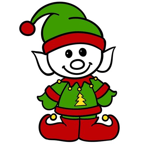How To Draw A Christmas Elf Sketchok Easy Drawing Guides