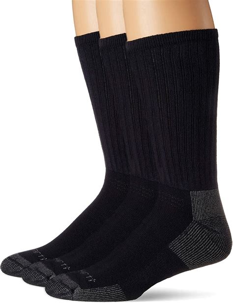 Carhartt Mens Standard All Season Cotton Crew Work Socks 3 Pairs Ebay