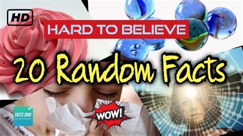 20 Random Facts Hard To Believe Fun Facts Facts Zoro Youtube