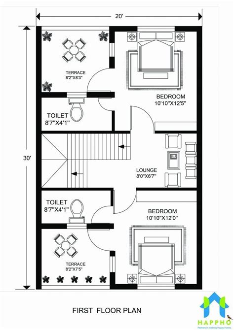 10 X 30 House Plans New 600 Sq Ft House Plans With Car Parking Elegant