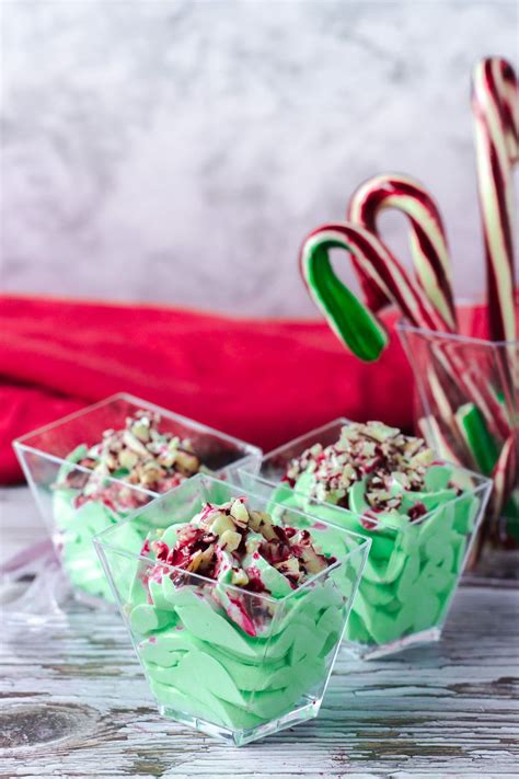 Bring on the bourbon balls, fruitcake, and pecan tassies! Mini Dessert Cups Holiday Peppermint White Chocolate Mousse | Recipe | Mini dessert cups, Mini ...