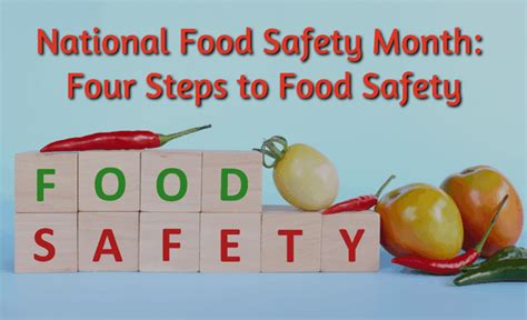 National Food Safety Month Four Steps To Food Safety