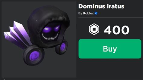 How To Get Cheap Dominus In Roblox Youtube