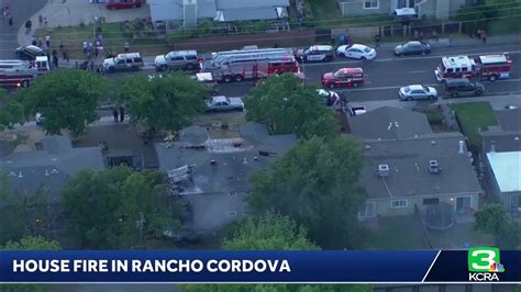 Livecopter 3 Spots An Active House Fire In Rancho Cordova Crews On