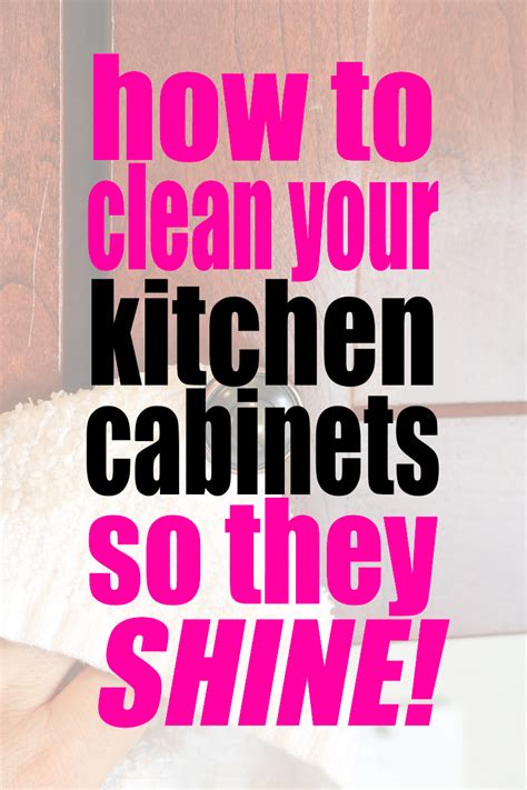 4 easy steps to make your cabinets look new again. How to Clean Kitchen Cabinets so they SHINE! - Self Cleaning Home Part 6!