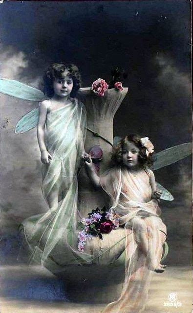 Vintage Postcard ~ Fairy Girls Beautiful Fairies Fairy Art Vintage