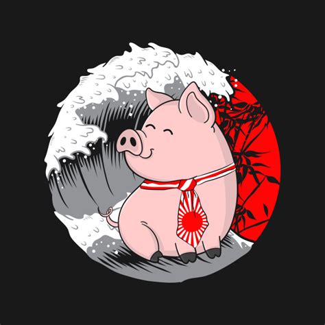 How to draw a cute pig, step by step, anime animals, anime. Cute Kawaii Pig Japanese Anime Swine Animals - Pigs - T-Shirt | TeePublic