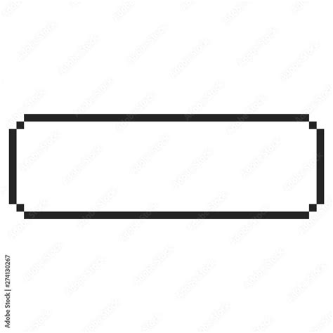 8 Bit Frame Vector Pixel Border Stock Vector Adobe Stock