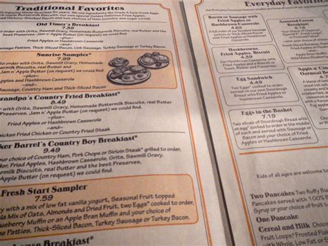 But if you're looking for a lighter option on the cracker barrel breakfast menu, there's one meal you might have overlooked. cracker barrel breakfast menu