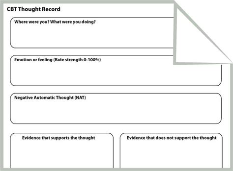 Where to find cbt worksheets. CBT Thought Record Worksheet (Portrait Orientation ...