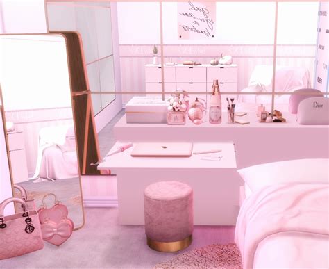 All Pink 🌸 Thanks To All The Cc Creators Sims 4