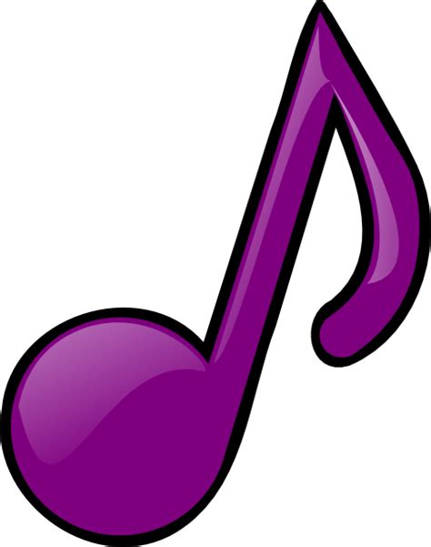 Purple Eighth Note Clip Art At Vector Clip Art Online