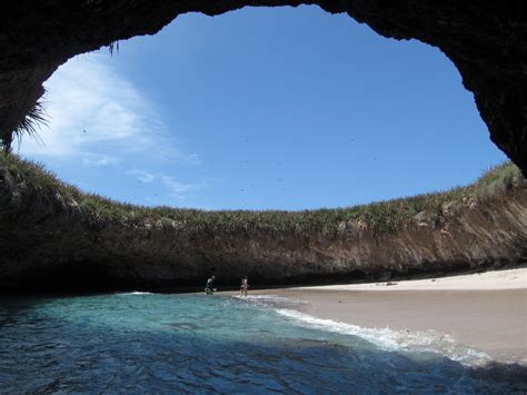 Hidden Beach In Marieta Islands Mexico