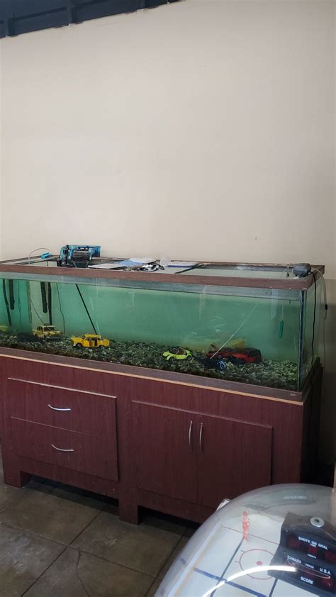 210 Gallon Glass Fish Tank With Standjust Add Water And Fish