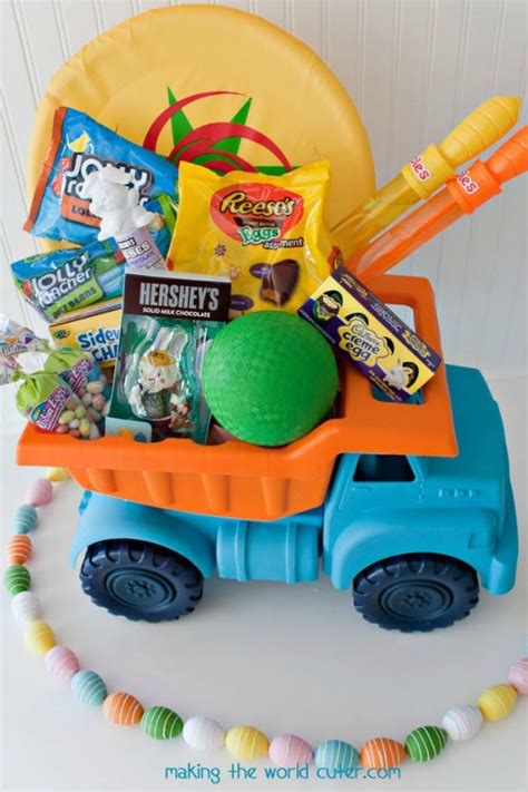 Candies can make great gifts for easter. Creative Easter Basket Ideas - No Basket Needed - Happy-Go ...