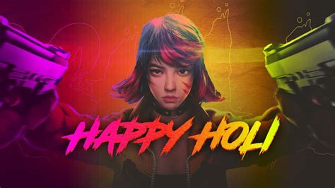 Free Fire Live Happy Holi To All Opening New Holi Events Garena Free