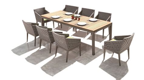 Florence Modern Outdoor Dining Set For 8
