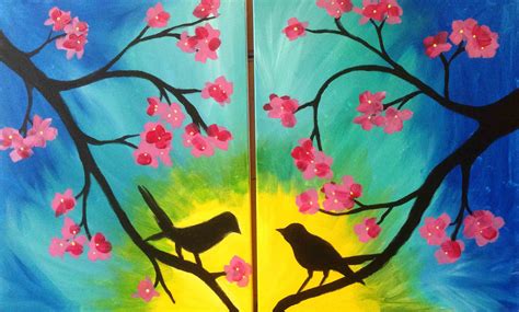 Colorful figure elephant art, abstract animal painting, acrylic on canvas, home decor, wall decor title: Birds Date Night. This painting would be great for a ...