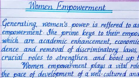 Essay On Women Empowerment Essay Writing English Essay English