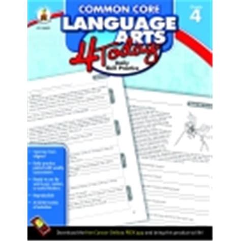 Carson Dellosa Common Core Language Arts 4 Today Workbook Grade 4