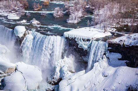 Niagara Falls During Winter Niagara Falls Niagara Waterfall