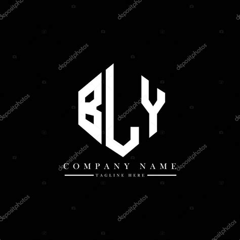 Diseño Del Logotipo De La Letra Bly Con Forma De Polígono Diseño Del