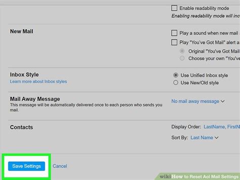 Simple Ways To Reset Aol Mail Settings 5 Steps With Pictures