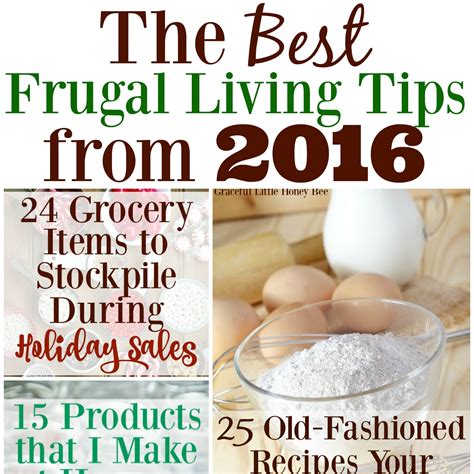 The Best Frugal Living Tips From 2016 Graceful Little Honey Bee