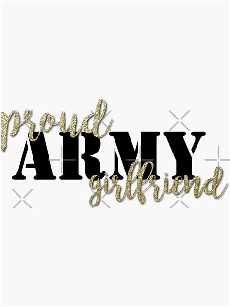 Proud Army Girlfriend Sticker For Sale By Kimhutton Redbubble