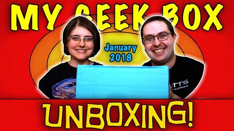 Unboxing My Geek Box January 2018 Doctorwho Adventuretime Youtube