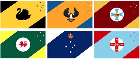 redesigned australian state flags vexillology
