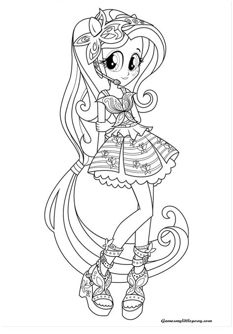 In this part of the popular cartoon serial the friendship is a miracle it is told about little ponies who have turned into people. Rainbow Dash Equestria Girl Coloring Page - My Little Pony ...