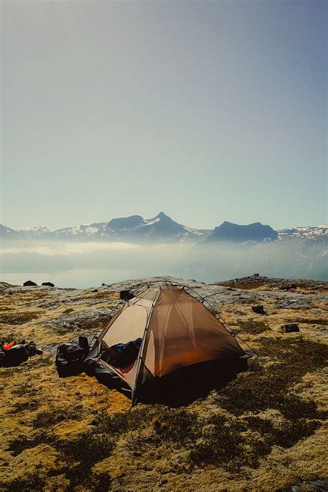 Tent Mountains Fog Camping Hd Phone Wallpaper Peakpx